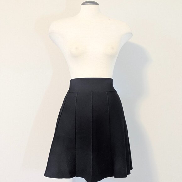 Club Monaco Wool Pleated Mini Skirt - Picture 2 of 4